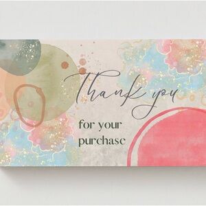 New customer made already 50 Count Pastel Abstract cards!